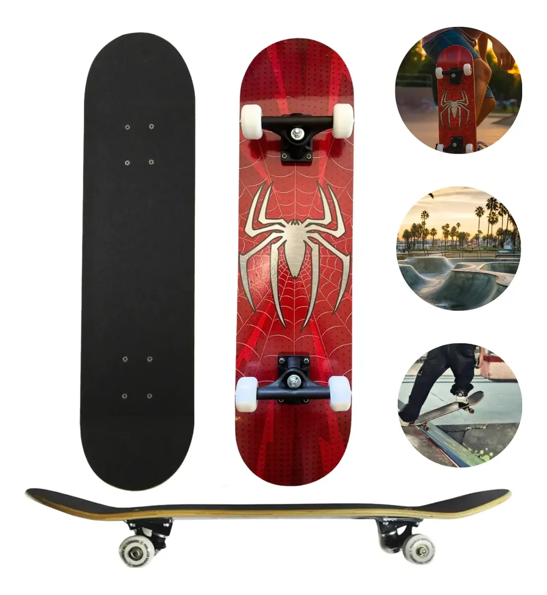 Skate Completo Iniciante Premium Montado Infantil
